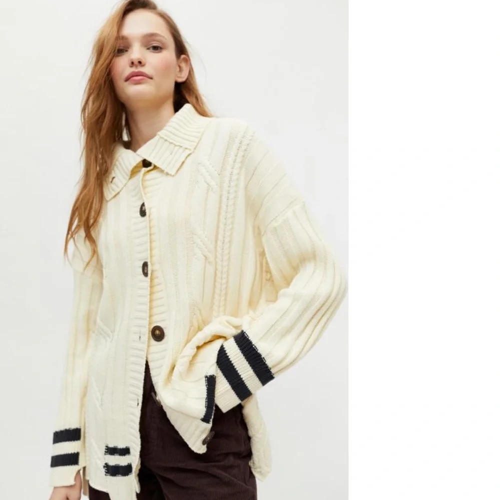 Urban Outfitters BDG Blake Spliced Fisherman Cardigan XS/S